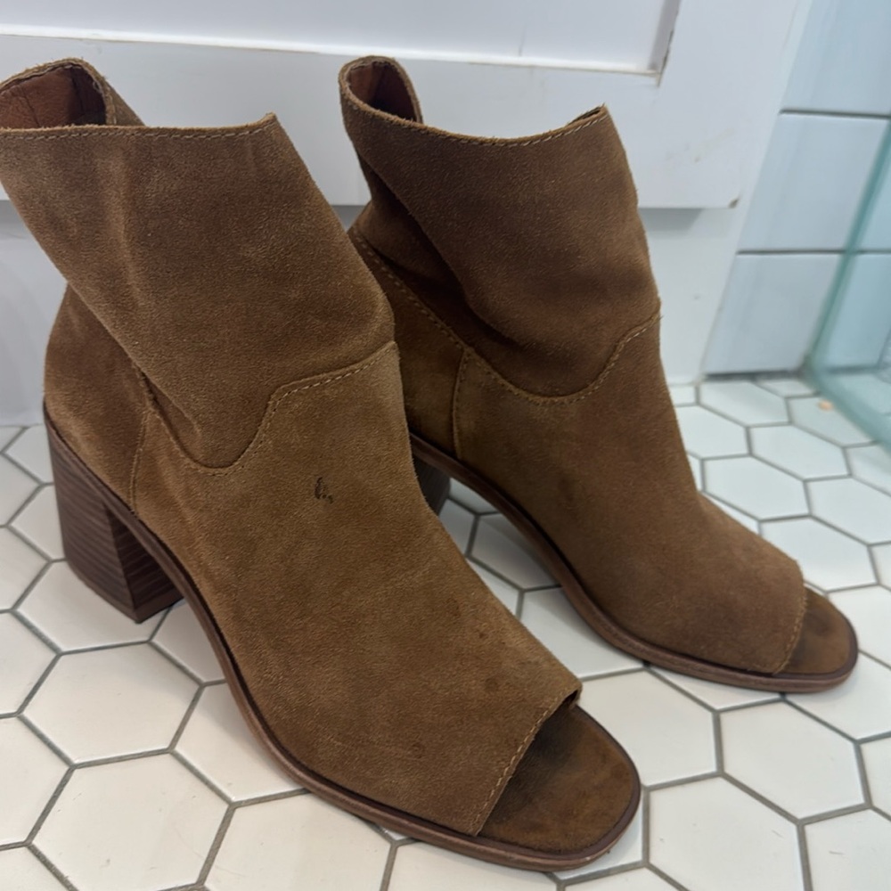 Lucky Brand Open Toe Bootie with Heel